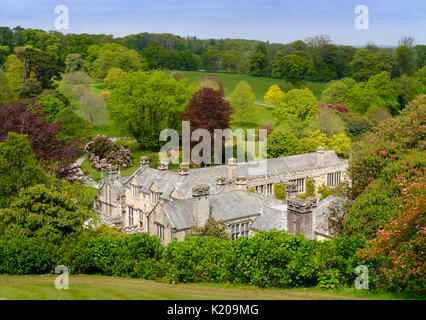 Lanhydrock House, Jardins Lanhydrock, près de Bodmin, Cornwall, Angleterre, Royaume-Uni Banque D'Images