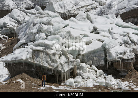 Purog Kangri Glacier, de modification tarifaire 6929m, Shuanghu County, Nagqu Province, Changtang, Tibet, Chine Banque D'Images