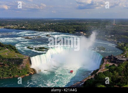 Niagara Falls, vue aérienne, le Canada Banque D'Images