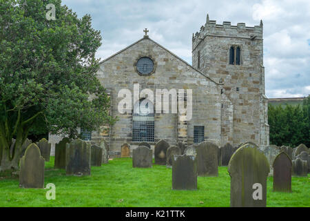 St Hilda's Church Danby, North Yorkshire, UK dans Danby Dale construit sur un ancien cimetière pré-chrétien Banque D'Images