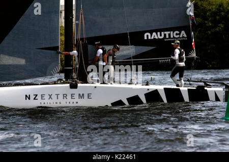 Extreme Sailing event à Cardiff Bay Août 2017 Banque D'Images