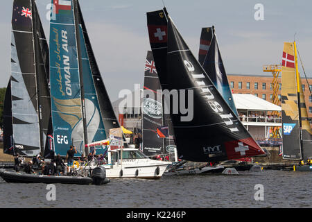 Extreme Sailing event à Cardiff Bay Août 2017 Banque D'Images