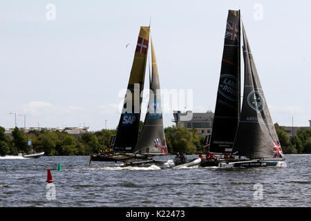 Extreme Sailing event à Cardiff Bay Août 2017 Banque D'Images