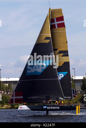 Extreme Sailing event à Cardiff Bay Août 2017 Banque D'Images