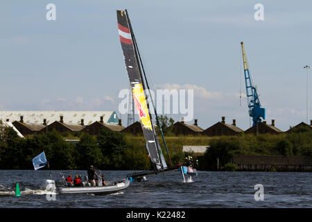 Extreme Sailing event à Cardiff Bay Août 2017 Banque D'Images