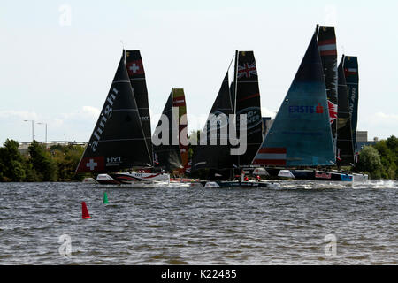 Extreme Sailing event à Cardiff Bay Août 2017 Banque D'Images