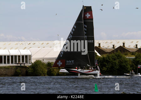 Extreme Sailing event à Cardiff Bay Août 2017 Banque D'Images