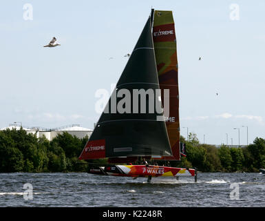 Extreme Sailing event à Cardiff Bay Août 2017 Banque D'Images