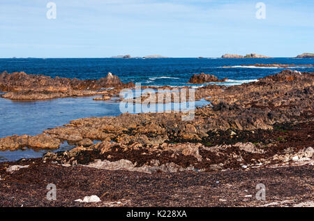 Vues de la côte sur la péninsule d'Inishowen, près de Malin Head, en Irlande Banque D'Images