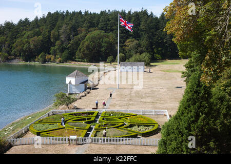 Camp anglais, San Juan Island, archipel des îles San Juan, État de Washington, USA, Amérique Latine Banque D'Images