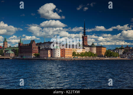 Stockholm. cityscape image de la vieille ville de Stockholm, la Suède pendant pendant les jours ensoleillés. Banque D'Images