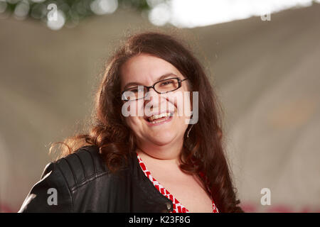 Edinburgh, Ecosse, Royaume-Uni. Août 28, 2017. Jour 17 Edinburgh International Book Festival. Sur la photo : Naomi Alderman, auteur anglais, romancier et auteur du jeu. Son roman, le pouvoir, a remporté le Baileys Women's Prize for Fiction en 2017. Pako Mera/Alamy Live News. Banque D'Images