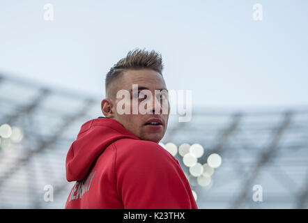 Londres, Grossbritannien. 10 août, 2017. Johannes Vetter, Deutschland, Qualifikation der Speerwerfen Maenner, am 10.08.2017 Leichtathletik Weltmeisterschaft 2017 à Londres/ Grossbritannien, vom 04.08. - 13.08.2017. | Verwendung weltweit Credit : dpa/Alamy Live News Banque D'Images