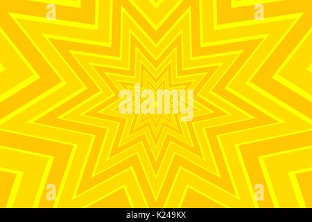 L'étoile neuf modèle vecteur abstrait jaune Illustration de Vecteur