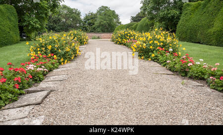 Les jardins colorés à Raby Castle,Staindrop,Co.Durham, Angleterre, Royaume-Uni Banque D'Images