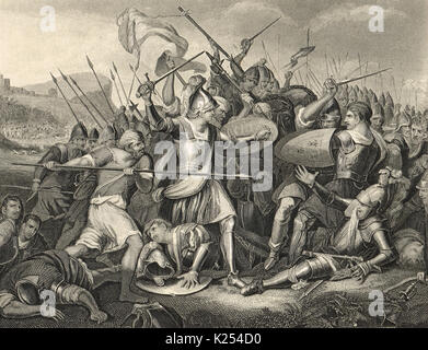 Bataille d'Azincourt, Saint Crispin's Day, 25 Octobre 1415 Banque D'Images