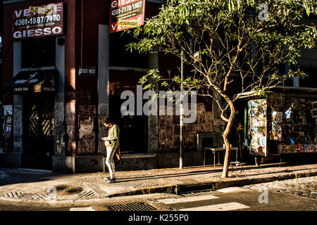 Street dans le quartier de San Telmo. Buenos Aires, Argentine. Banque D'Images