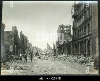 O'Farrell St. de Stockton. Banque D'Images