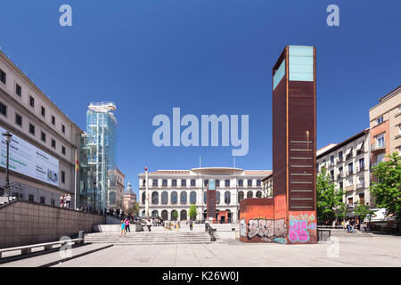 Musée Reina Sofia à Paseo del Prado, Madrid, Espagne Banque D'Images