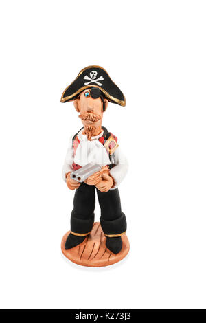 Figurine en argile d'un pirate Banque D'Images