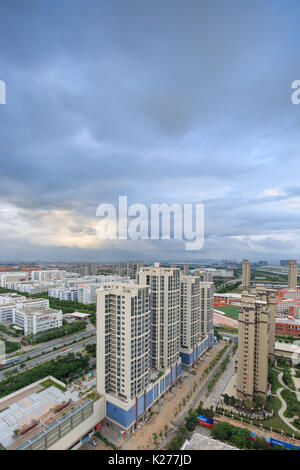 Tianjin Binhai New Town en Chine Banque D'Images