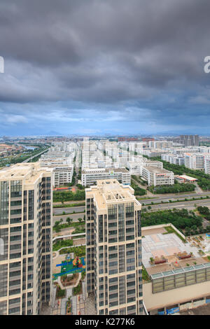 Tianjin Binhai New Town en Chine Banque D'Images