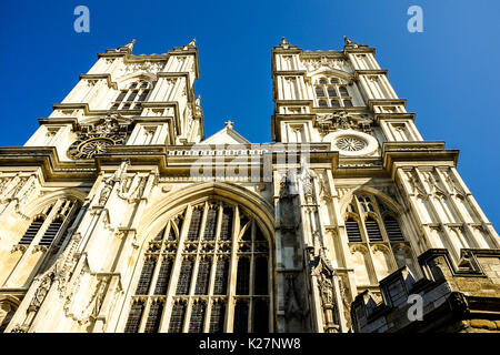 Vue générale de l'intérieur et l'extérieur de l'abbaye de Westminster à Londres, Angleterre le 20 septembre 2016. Banque D'Images