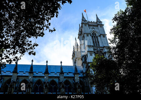 Vue générale de l'intérieur et l'extérieur de l'abbaye de Westminster à Londres, Angleterre le 20 septembre 2016. Banque D'Images