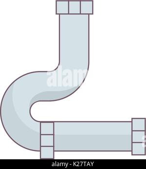 L'icône de connexion de tuyau over white background vector illustration Illustration de Vecteur