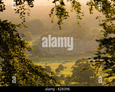 Longleat House, dans le Wiltshire, à la fin d'une maison de banque Août Banque D'Images