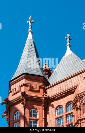 CARDIFF/UK - 27 août : Pierhead Building à Cardiff le 27 août 2017 Banque D'Images