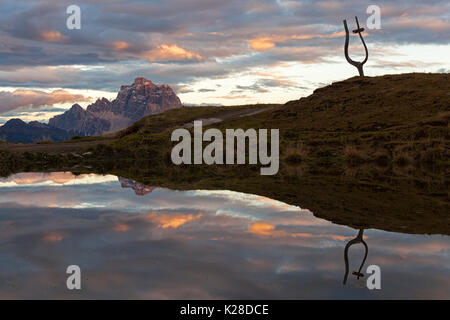 Laste Alm, Dolomites, Rocca Pietore, Padova, Veneto, Italie. Banque D'Images