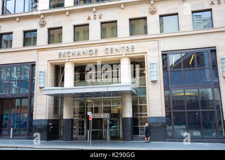 Bourse de valeurs mobilières australienne ASX immeuble sur Bridge Street dans le centre-ville de Sydney, Australie Banque D'Images