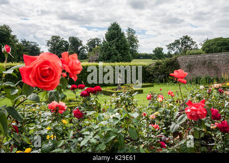 Les jardins colorés à Raby Castle,Staindrop,Co.Durham, Angleterre, Royaume-Uni Banque D'Images