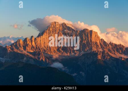 Mont Civetta, Dolomites, Padova, Veneto. Banque D'Images