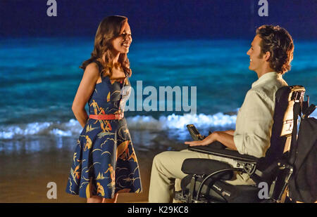 Moi avant 2016 MGM/New Line Cinema film avec Emilia Clarke et Sam Claflin Banque D'Images