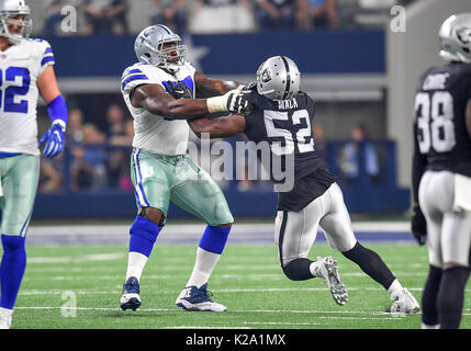 August 26th, 2017:.Dallas Cowboys tight end James Hanna (84).during an NFL  football game between the Oakland Raiders and Dallas Cowboys at AT&T  Stadium in Arlington, Texas. .Manny Flores/CSM Stock Photo - Alamy