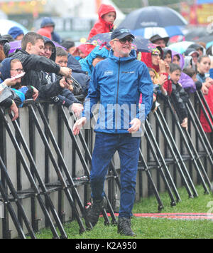 Chris Evans a été rejoint par les amis et la famille à Carfest 2017 Bolesworth nord,château, Cheshire. Avec : Chris Evans Où : Liverpool, Royaume-Uni Quand : 28 Juillet 2017 Crédit : Tim Edwards/WENN.com Banque D'Images