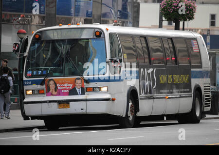 New York City bus NovaBus RTS MTA 9141 Banque D'Images