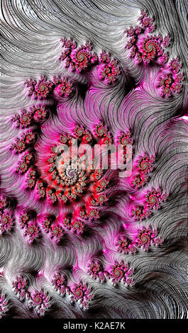 Spirale - abstract Fractal image générée numériquement Banque D'Images