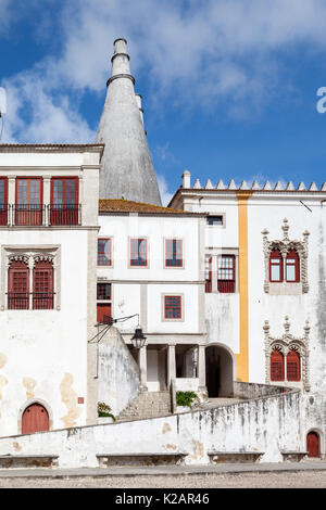 Palais National de Sintra au Portugal Banque D'Images