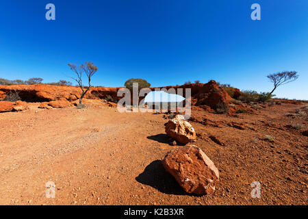 Pont de grès naturel rock formation, Grès, Murchison Australie Occidentale Banque D'Images