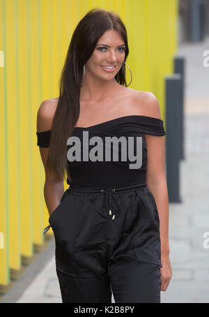 Le cast de Holborn Abbie de Geordie Shore assiste à un photocall à l'extérieur de la MTV Studios, Londres, avant le premier épisode de la saison 15 qui est diffusé ce soir. Banque D'Images