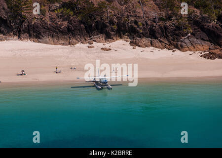 Sur la plage d'hydravions, Hamilton Island, Whitsundays, Queensland, Australie. Novembre 2012. Banque D'Images