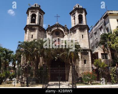 Église de Santo Cristo del Buen Viaje, 1755, la vieille Havane (Liste du patrimoine mondial de l'UNESCO, 1982), Banque D'Images