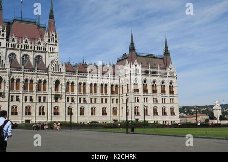 Bâtiment du parlement hongrois, siège de l'Assemblée nationale de Hongrie, remarquable monument le plus grand bâtiment en Hongrie le plus grand bâtiment à Budapest Banque D'Images