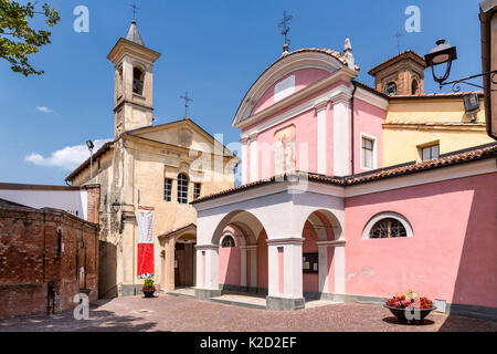 Dans l'église de San Donato, Barolo Langhe, Piémont, Italie Banque D'Images