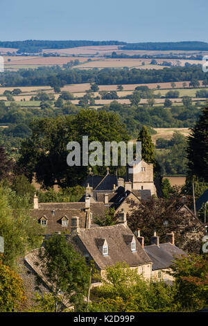 Village de Idbury, la fin de l'été, dans l'Oxfordshire, UK. Septembre 2015. Banque D'Images