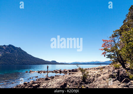 Circuito Chico à Bariloche, Lake District, l'Argentine, la Patagonie. Janvier 2014. Banque D'Images