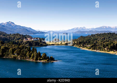 Circuito Chico à Bariloche, Lake District, la Patagonie. L'Argentine. Janvier 2014. Banque D'Images